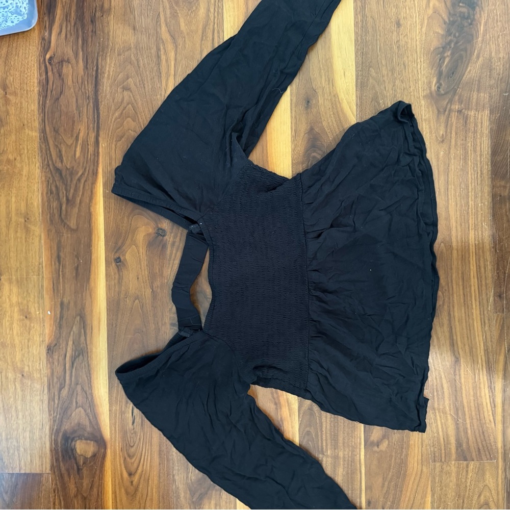 Black Long Sleeve Top